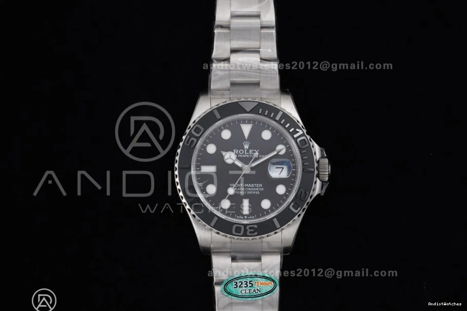 SH Yacht-Master Bracelet Titanium 226627 EyeCatching 1206 Edition Titanium 1:1 Best On Dial Black Clean 0514